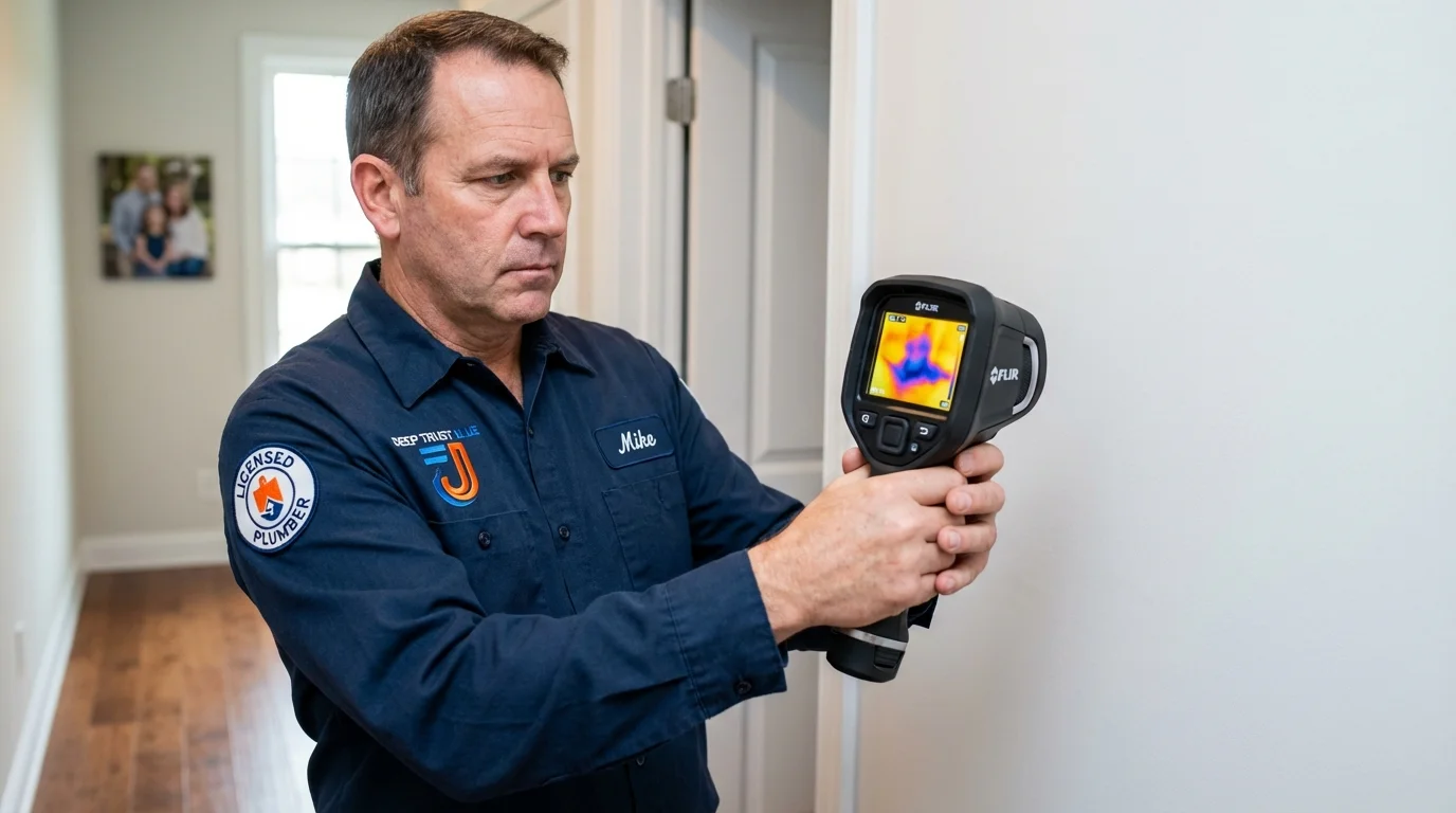 Thermal imaging leak detection by Johns Plumbing LLC in Wellsboro